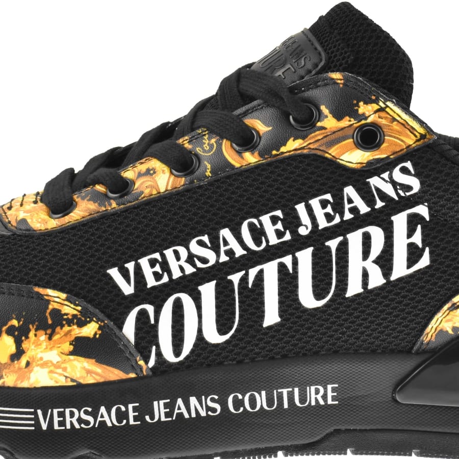 Versace Jeans Couture Baroque Trainers Black | Mainline Menswear us